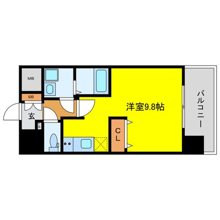 コンフォリア新梅田の物件間取画像